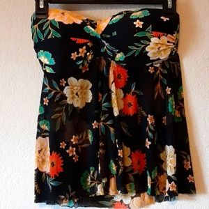 Flowy Tankini Swim Top S